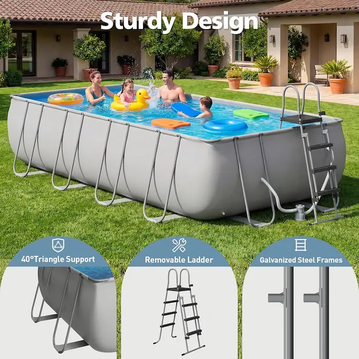 SunSwell Ground Pool Set with Removable Ladder